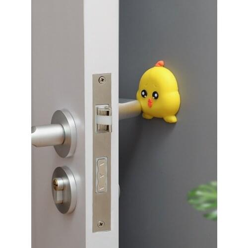 Household Door Handle Mat Door Rear Cabinet Door Bump Proof Tablets Wall Sticker Refrigerator Anti-Collision Artifact Door