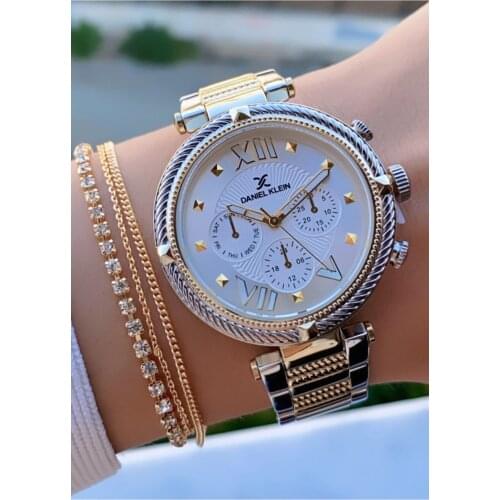 Daniel Klein Womens Silver Watch