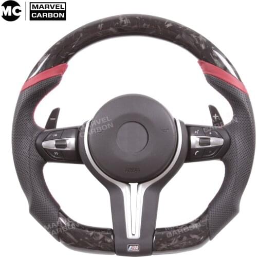 100% Real Carbon Fiber Steering Wheel for 2 SERIES M5 F10 M3 M5 3 Series 5 Series X3 X5 X6 BM-W