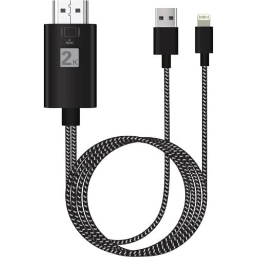 GREATLINK PLAY Cable For Lightning to HDMI Adapter USB Cable HDMI 1080P Audio Adapter Smart Converter Cable for iPhone X 8 7 6 5