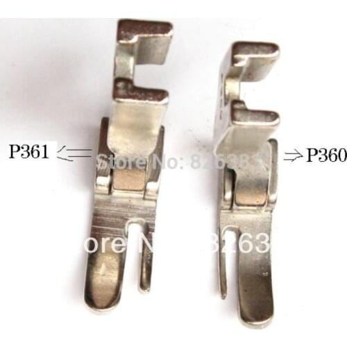 2 PCS HINGED CORDING PRESSER FEET FOOT for JUKI DDL-5550, 8300 ,8700, 555 ,227, No.P360/P361