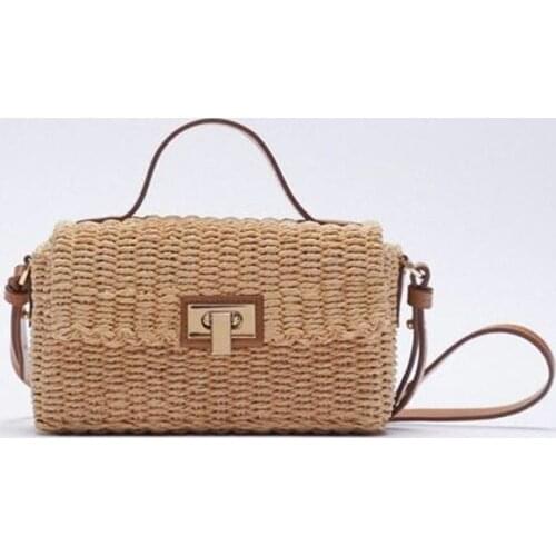 Summer Straw Bag Rattan Handbag Fashion Casual Shoulder Messenger Woven Crossbody Designer Luxury Beach Handmade Bali Handbags
