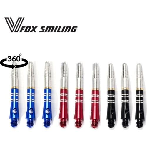 Fox Smiling 3pcs 35mm 2BA 360 Degree Rotating Darts Shafts for Professional Aluminum Dardos Shafts Dart Accessories