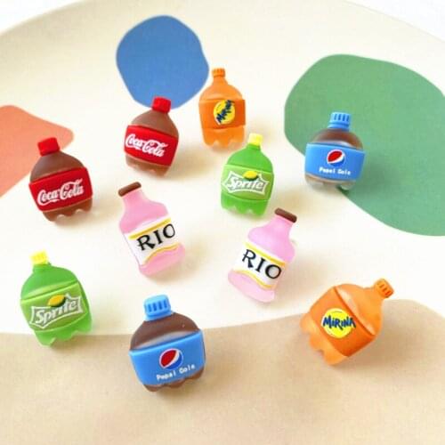 Cute Creative Cartoon Earrings Coke Soda Personality Design Simple and Small Cute Ear Clip Earrings Lovely Girls Korean Ear Stud