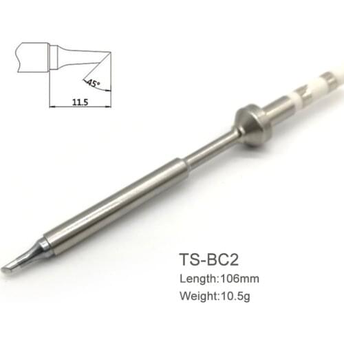 TS100 Mini Soldering Iron Digital Soldering Iron Tip Replacement Bit Head B2 BC2 C4 D24 K I Ku ILS C1 Lead Free