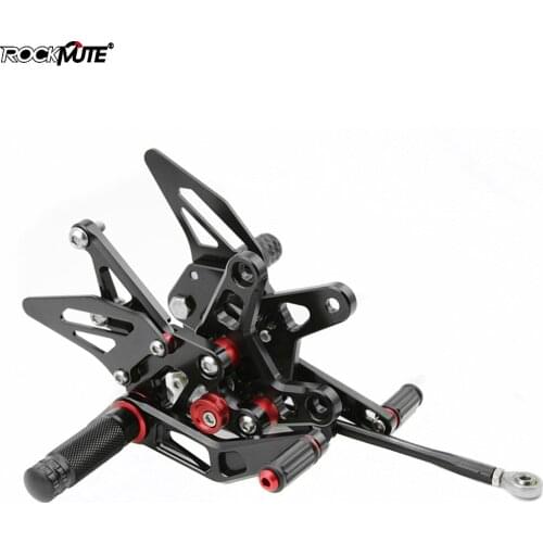 Motorcycle GP Reverse Shift Rearsets For Kawasaki ZX-6R 2007-2008 Racing Footrest Foot Pegs Brake Shift Rear Set