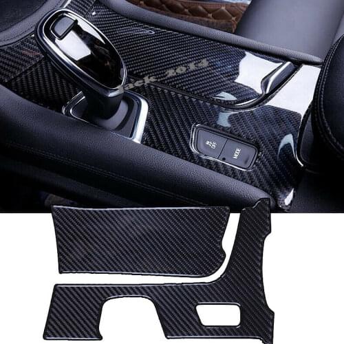 Real Carbon fiber Gear Shift Panel Moulding Trim For Cadillac XT5 LHD 2016-2017
