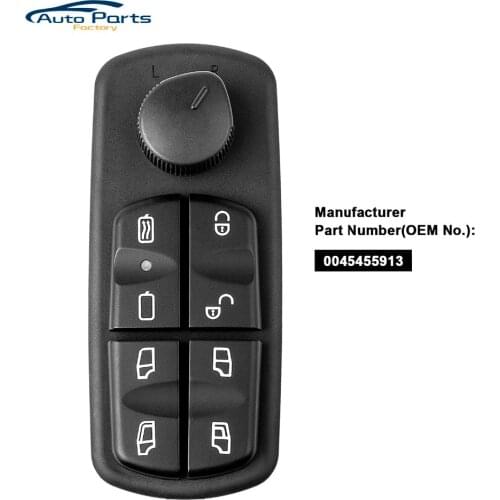 New Window Mirror Master Switch For Mercedes-Benz Truck Car 0045455913 A0045455913