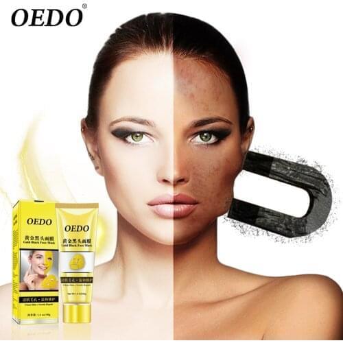 OEDO Gold Collagen Mask Face Whitening Shrink Pore Improve Rough Skin Shills Blackhead Remover Mask Facial Moisturizing Cream