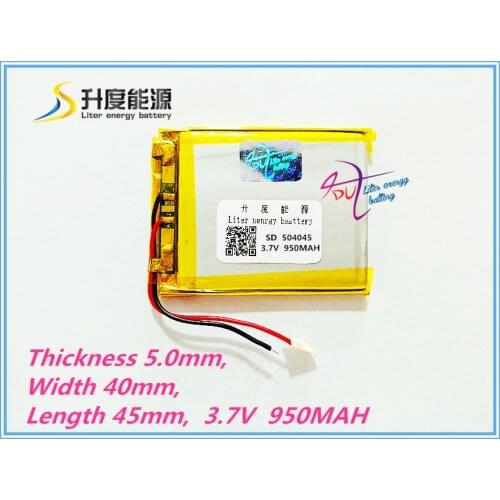 Rechargeable best price li-polymer battery SD504045 3.7v 950mah for MP3 , MP4 battery
