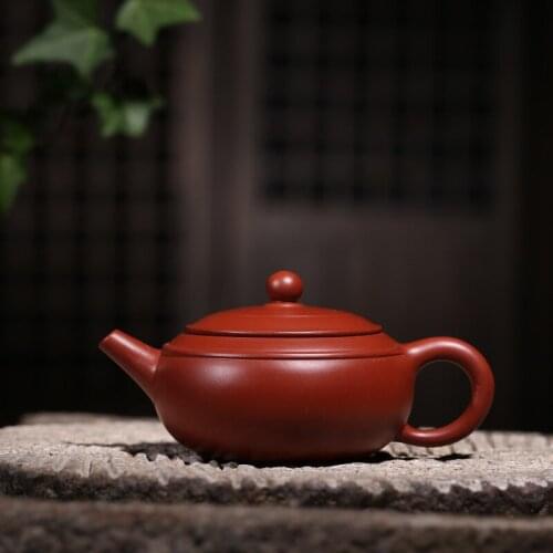 Sand Teapot Famous State Assistant Lu Weiping Handmade Double-Line Purple Sand Teapot Kungfu Teaware Gift Customization