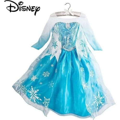 Disney Frozen dress Elsa anna girl costume snow queen party princess Anna girls clothes vestidos infantis cinderella rapunzel