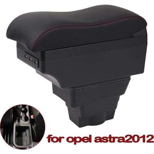 For Opel Astra gtc Armrest box 2012 central Store content Astra armrest box with cup holder ashtray with USB interface