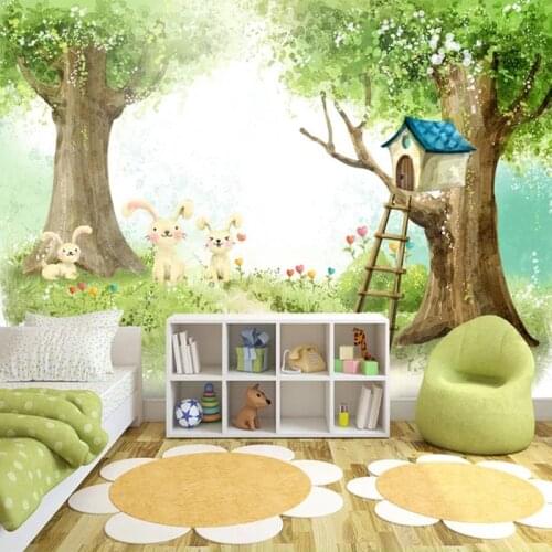 Custom 3D Photo Wallpaper For Kids Cartoon Cute Children Room Bedroom Wall Painting Self-adhesive Mural Wall Papers Home Decor