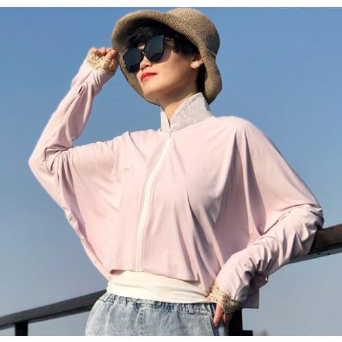 Female Poncho With Lace Stand Collar Zipper Poncho Women Anti-UV Ponchos And Layers Woman Suitable For Driving Tourism Discount