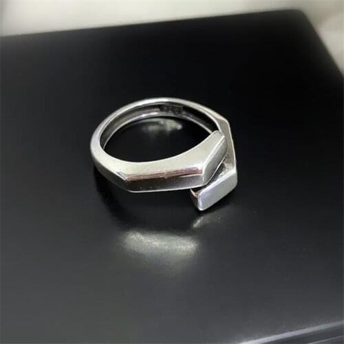 Miuoxion Retro Geometry Simple Ring Personality Fashion Punk Party Jewelry For Women Feature Namour Charm Gift All Seasons