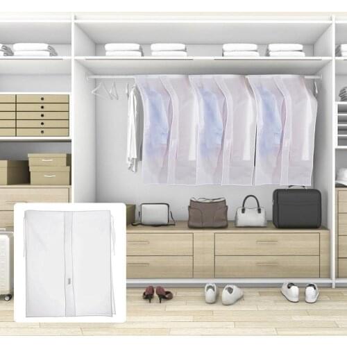 Widened And Thickened Three-dimensional Coat Suit Dust Cover Wardrobe Cover Multiple Clothing Storage Hangers 90X110cm