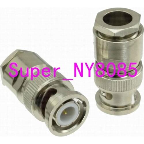 Connector BNC male Plug clamp for RG5 RG6 LMR300 RG304 Cable RF COAXIAL