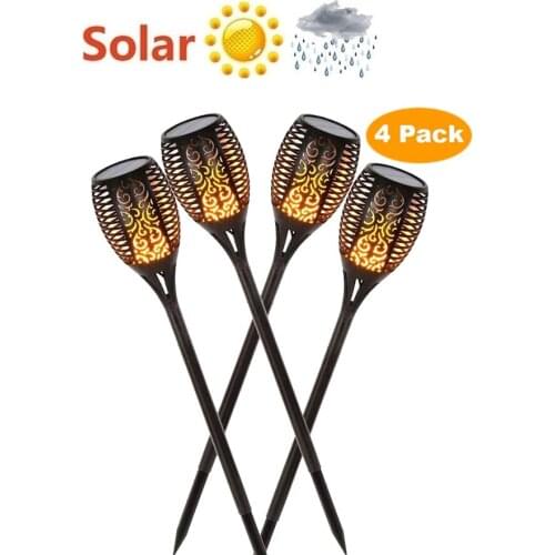Solar 33 LEDs Lawn Dancing flame Torch Lights radar LED lantern lamp waterproof camp street outdoor Flame Lamp Flickering bulb d