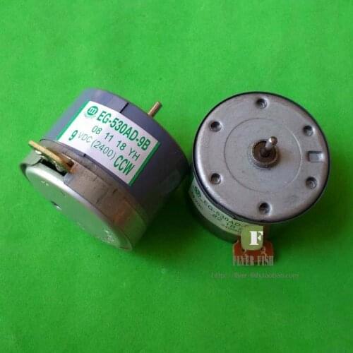 2PCS/Lot Mabuchi EG-530AD-9B DC 9V CCW 2400RPM EG530AD9B CD VCD DVD Spindle Motor EG 530AD 9B