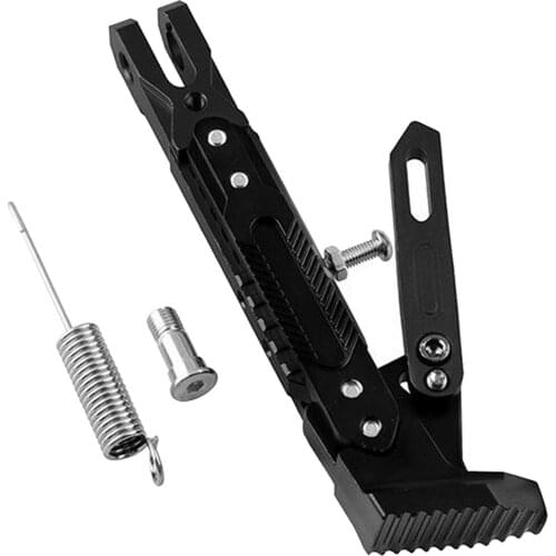 CNC Aluminum Motorcycle Side Tripod Holder Bracket Fall Protect Foot Kickstand