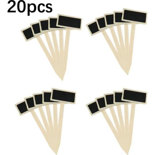 5/10/20Pcs Mini Wooden Chalkboard Plant Markers Signs Garden Flowers and Plants Tags Garden Decoration Tools Garden Labels