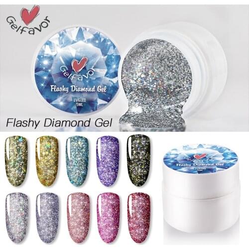 Gelfavor Nail Gel Polish Varnish Hybrid Gellak Set Diamond Gel Of Nails Base Top Semi Permanent Soak Off Primer All For Manicure