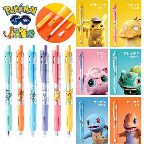 Pokemon Pikachu Gel Pen 0.5mm Novelty Cute Gel Pens Stationery Cool Pens Creative Student Writing Pen Cute Stationary Supplies