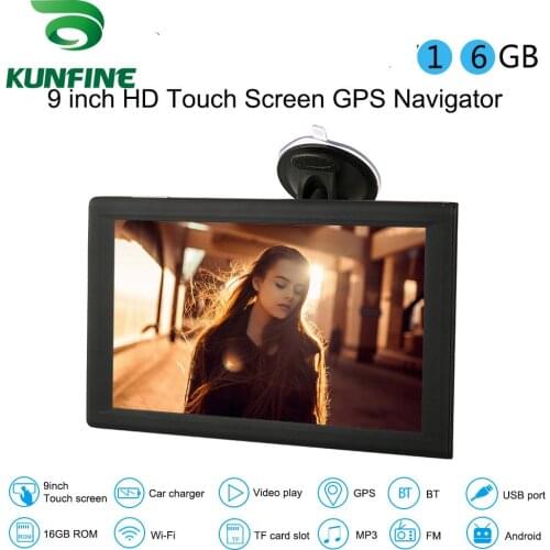 9 inch Touch Screen Android Car GPS Navigation 16GB DDR512M DVR Video Recorder Truck Vehicle Tablet AV-IN Bluetooth