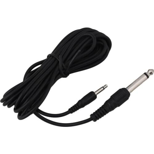 6.35mm to 3.5mm Guitar Amp Amplifier Cable Electric Patch Cord 3 Meter