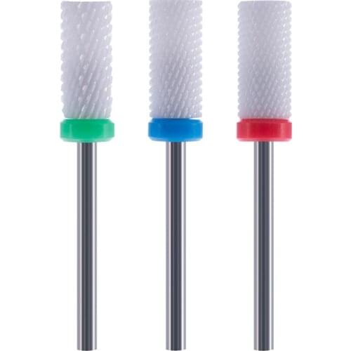 Ceramic Nail Drill Bit For Electric Manicure Machine Milling Cutter Files Art Tools Removel Gel Polish