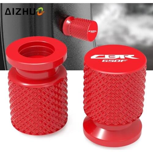 CNC Motorcycle CBR 650F Tire Valve Wheel Tyre valve Air Port Cover Cap FOR HONDA CBR650F CBR650 F CB650F CB 650F 2014 2015 2016