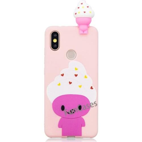 Cartoon Cat dog panda Soft Silicone For Xiaomi Mi 6X Mi A2 Cases ase Silicone Soft TPU Coque Cover Rabbit Stitch Unicorn Animal