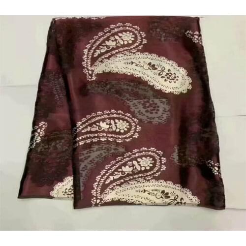 /CWQ/ 2021 Latest High quality 5 yards African silk chiffon fabric for women to wear, soft and comfortable printed fabric! (0506