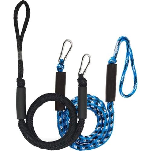 Boat Bungee Dock Lines Shock Bungee Docking Rope Stretchable Mooring Rope Foam Float Fishing 2 Packs Boat Pontoon Accessories