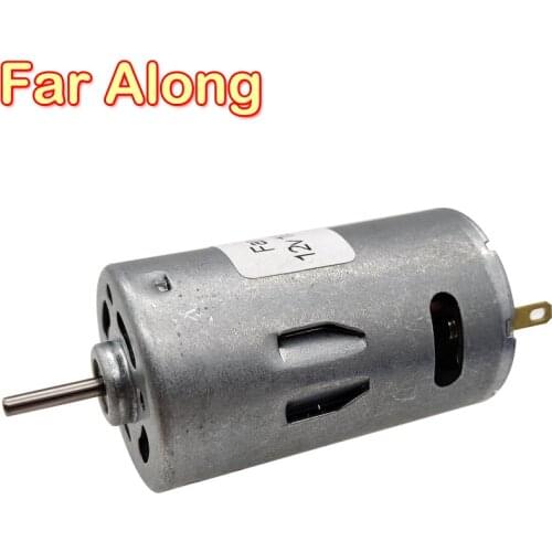 390 Model Strong Magnetic Carbon Brush High Speed DC Motor 12V 10000RPM Metal Electric Motor Use For Automation Equipment etc
