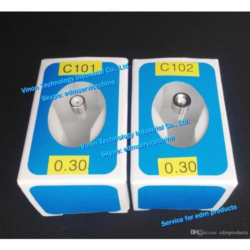 2pcs) d=0.305mm edm Wire Guide Set Upper&Lower 432.814,200432814,432.512,100432512,444.876,104448760 for ROBOFIL 240,290,640