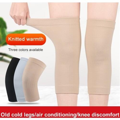 2pcs Winter Warm Knee Support Sleeve Compression Volleyball Knee Pads Unisex Cycling Knee Protector For Relief Arthritis Pain