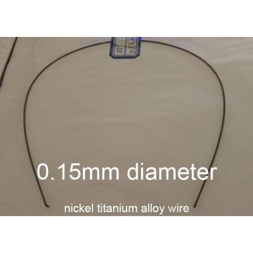 0.15mm nitinol Memory wire Medical grade NiTi shape memory line chromel alloy nickel titanium alloy wire Fishing gear tip bar