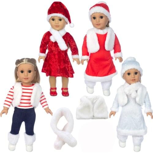 New Christmas Suit fits for American girl 18 Inch american girl doll alexander doll best gift