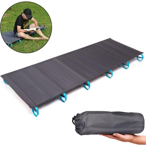 Portable Folding Bed Camping Cot Ultralight Bed Camping Bed Travel Base Camp Hiking Mountaineering Camping Backpacking Cot Bed