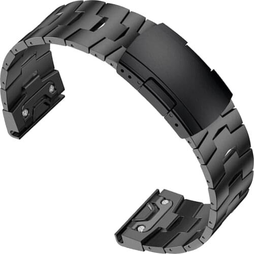 QuickFit 22mm Watch bands For Garmin Forerunner 945 LTE 935 Titanium alloy +Metal Stainless steel clasp Strap Bracelet Watchband