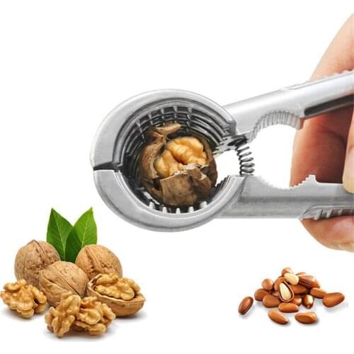 Zinc Alloy Nutcracker Sheller Crack almond Walnut Pecan Hazelnut Filbert l Clamp Plier CrackerNut Kitchen Nut Sheller Clip Tool