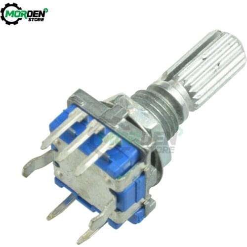 Plum Handle 20mm EC11 Rotary Encoder Coding Switch Digital with Potentiometer 5 Pin Switch