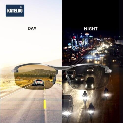 KATELUO 2020 Day Night Vision Glasses Mens Glasses for Driving Polarized Sunglasses Men Photochromic Male Sun Glasses 557