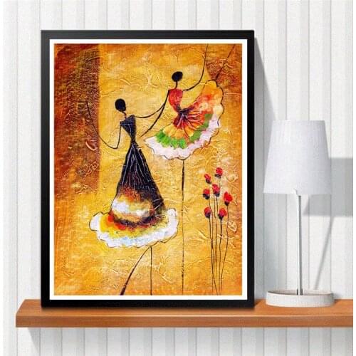 Modern Abstracr Art DIY Diamond Painting Woman Dancer Embroidery Mosaic Cross Stitch Living Room Home Decor