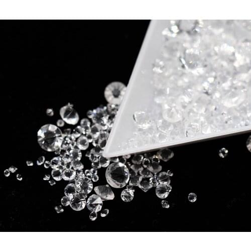 Ss4-ss38 Transparent Clear Crystal Nail Art Rhinestone Round Double PointBack Glass Strass Gem Table Confetti Wedding Decoration