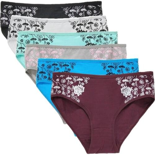 Big yards 3XL Plus Size 4XL Womens Panties Cotton underwear Mid-waist Sexy Lingerie Knickers Lady Mummy Pants Large Size Briefs