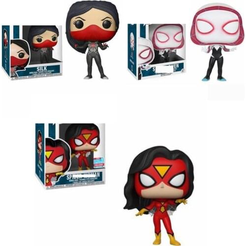 Superhero Spider-Gwen Vinyl Action Figures Collection Model Toys for Children Christmas Gifts