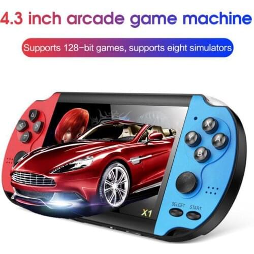 X1 128-bit Nostalgic Game Console Built-in 10000 Games Video Game Consoles 4.3-inch Classic Dual-Shake Игровая Приставка